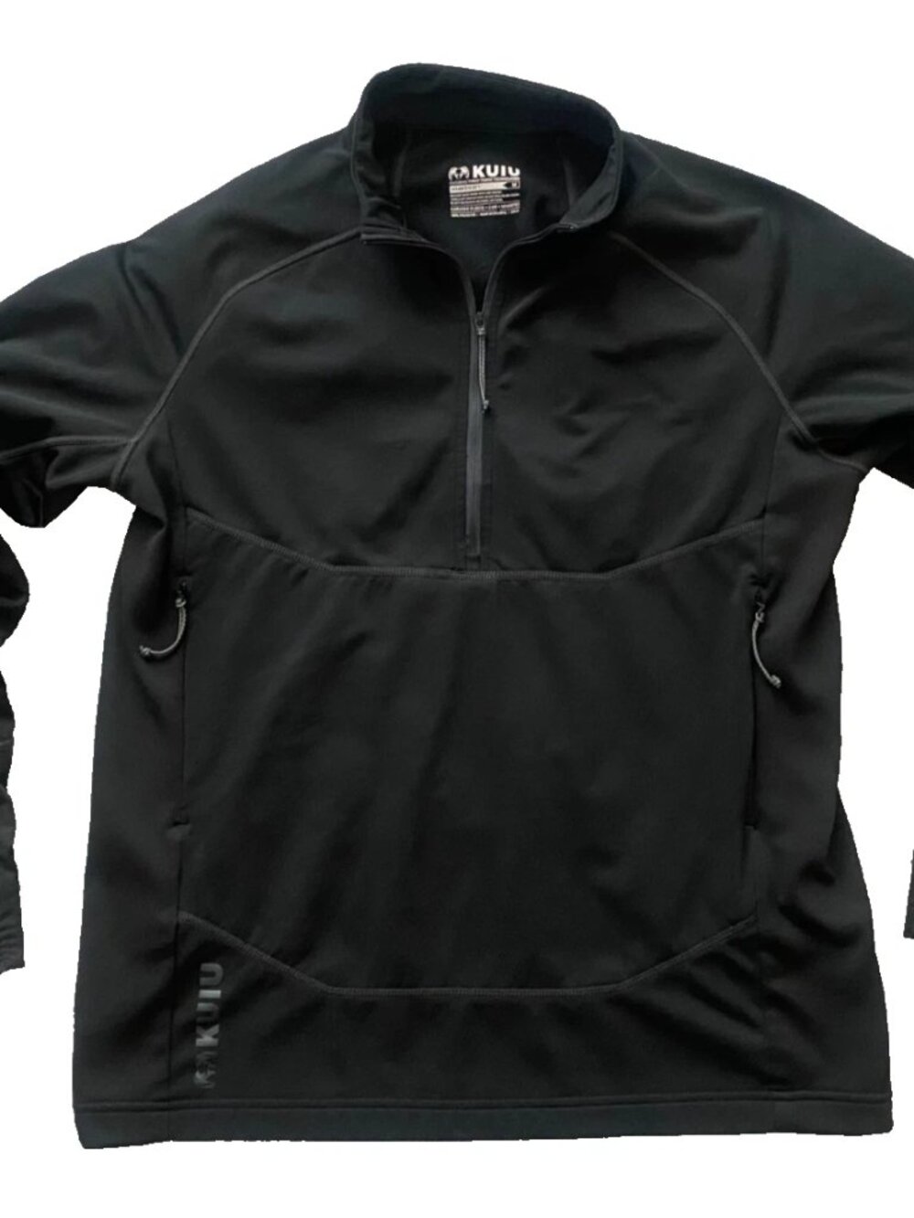 KUIU Hybrid 210 ZIP T Mens M Black Pullover Karuishi Fleece DWR Makspec Hunting